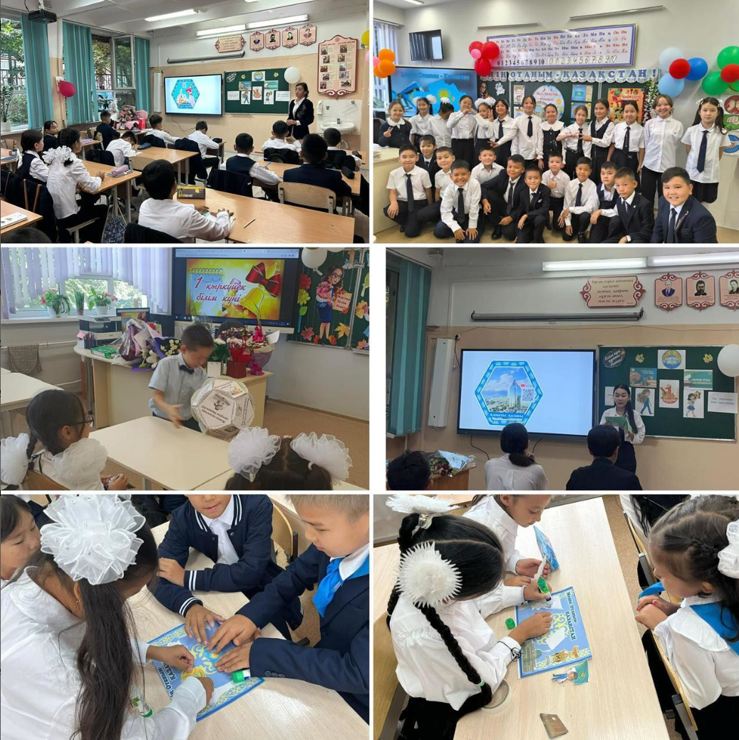 “Менің Отаным - Қазақстан!” тақырыбында бірыңғай тәрбие сағаттары