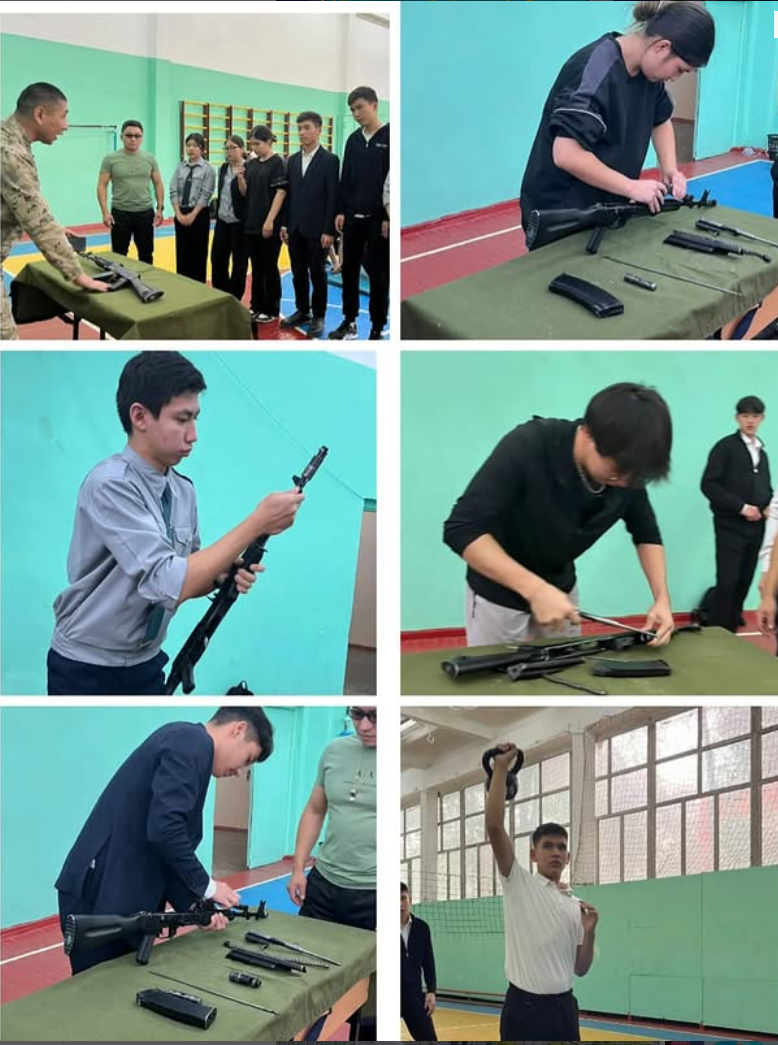 Республика күніне орай 10-11 сыныптар аралығында әскери-спорттық жарыс ұйымдастырылды